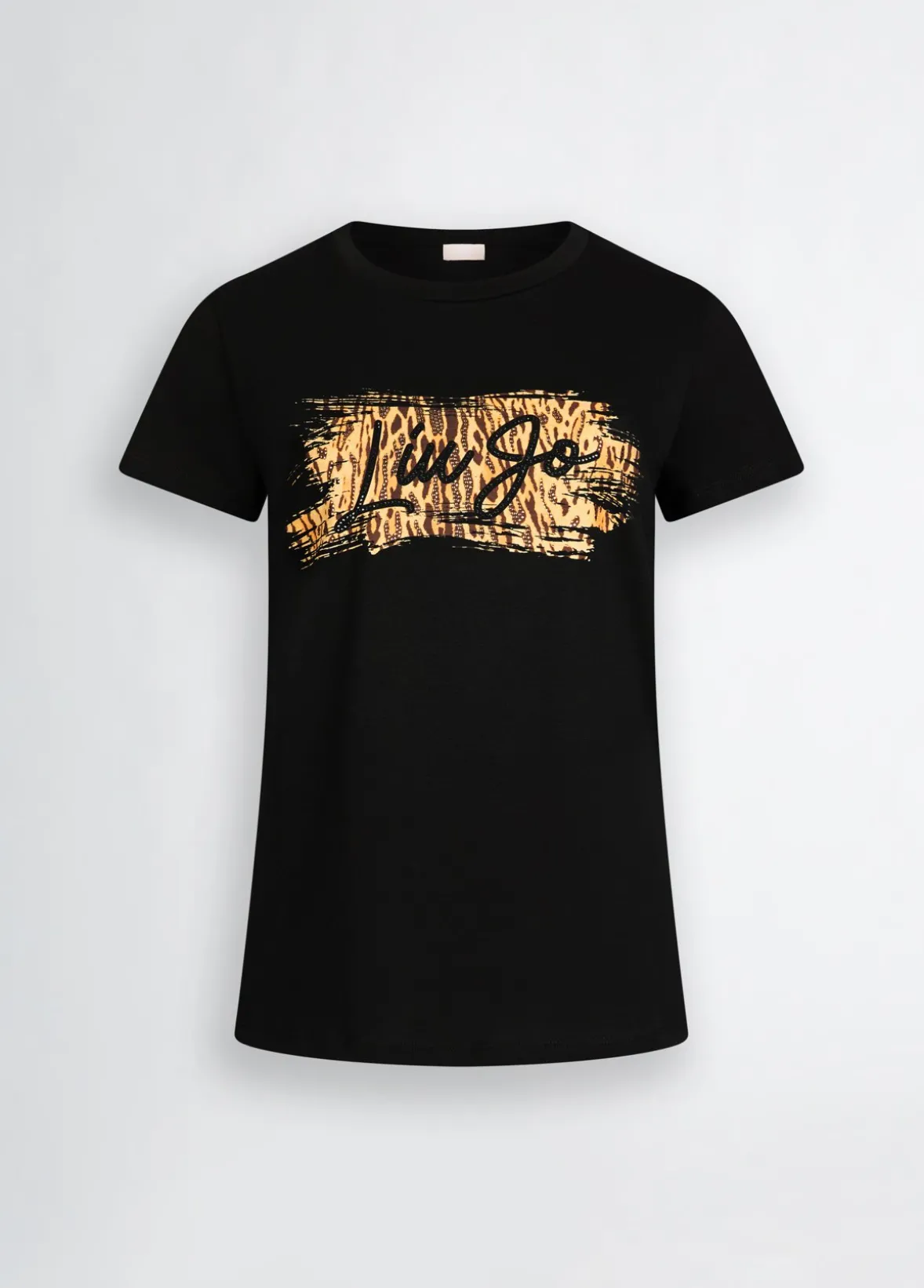 T-shirt con stampa animalier