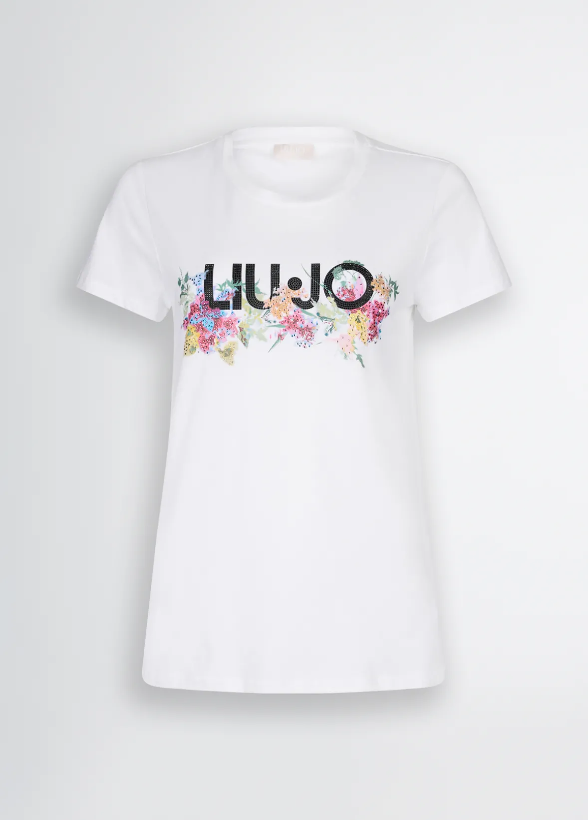 T-shirt con stampa floreale