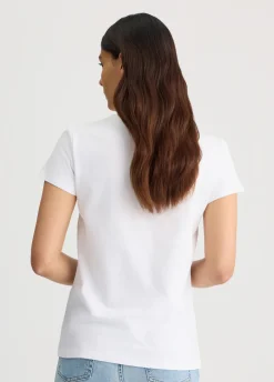 T-shirt con stampa floreale
