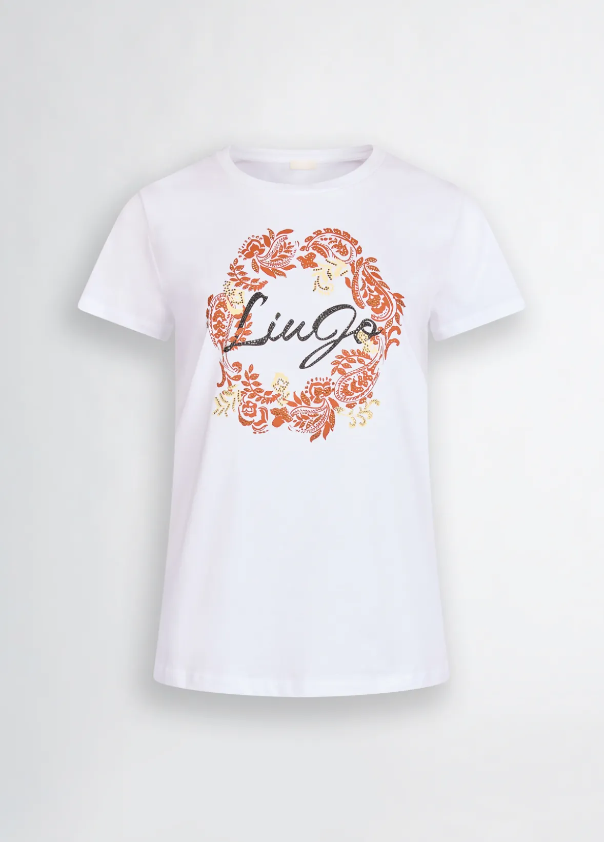T-shirt con stampa floreale