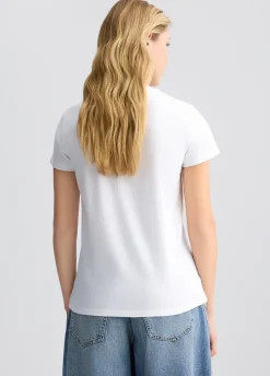 T-shirt con stampa floreale