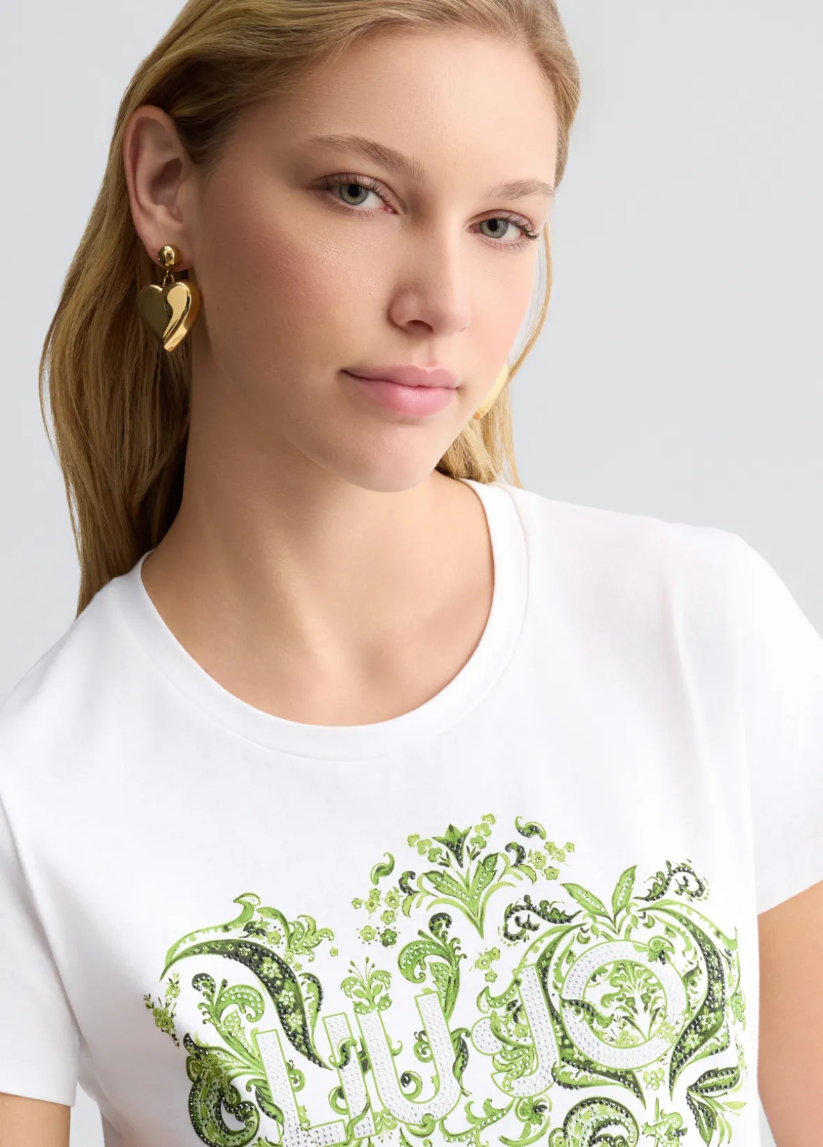 T-shirt con stampa floreale