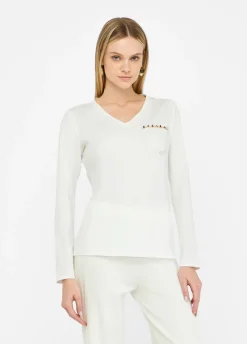 T-shirt con strass