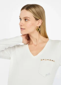 T-shirt con strass