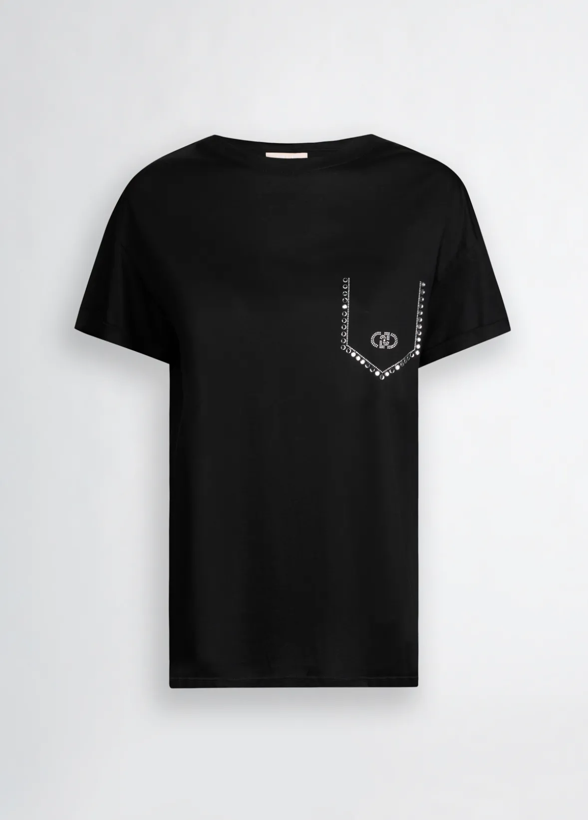 T-shirt con strass