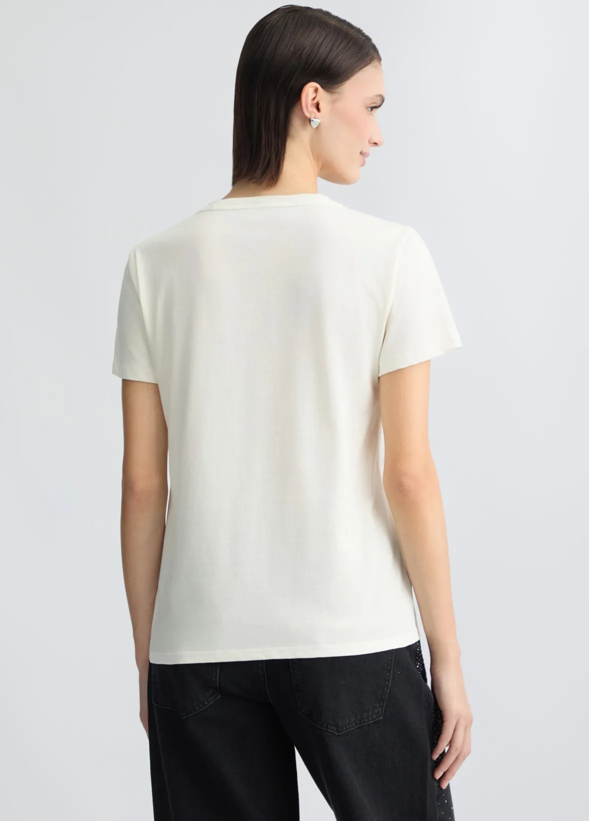 T-shirt con strass