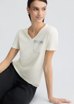 T-shirt con strass