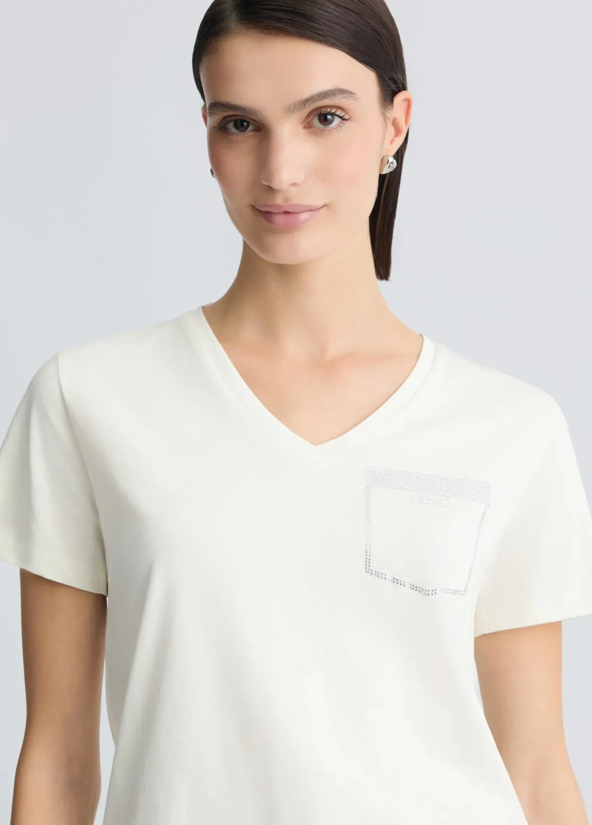 T-shirt con strass