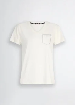 T-shirt con strass