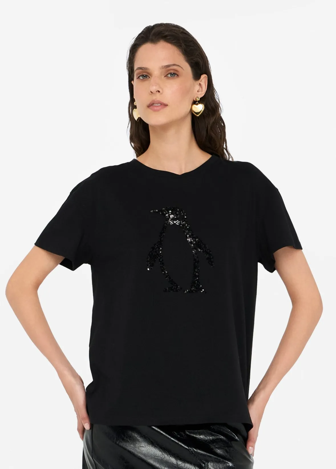 T-shirt con strass