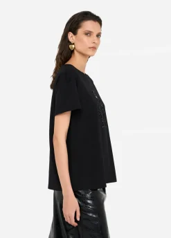 T-shirt con strass