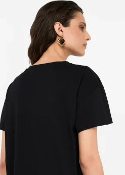 T-shirt con strass