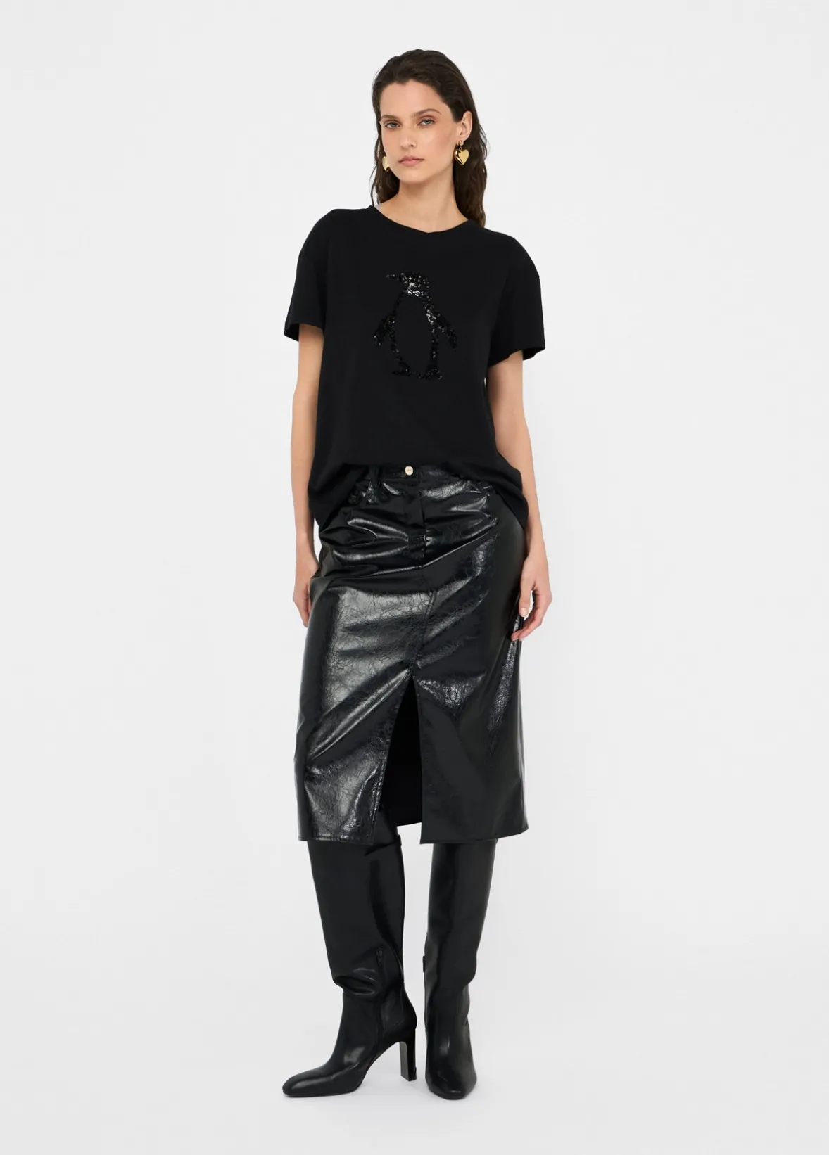 T-shirt con strass