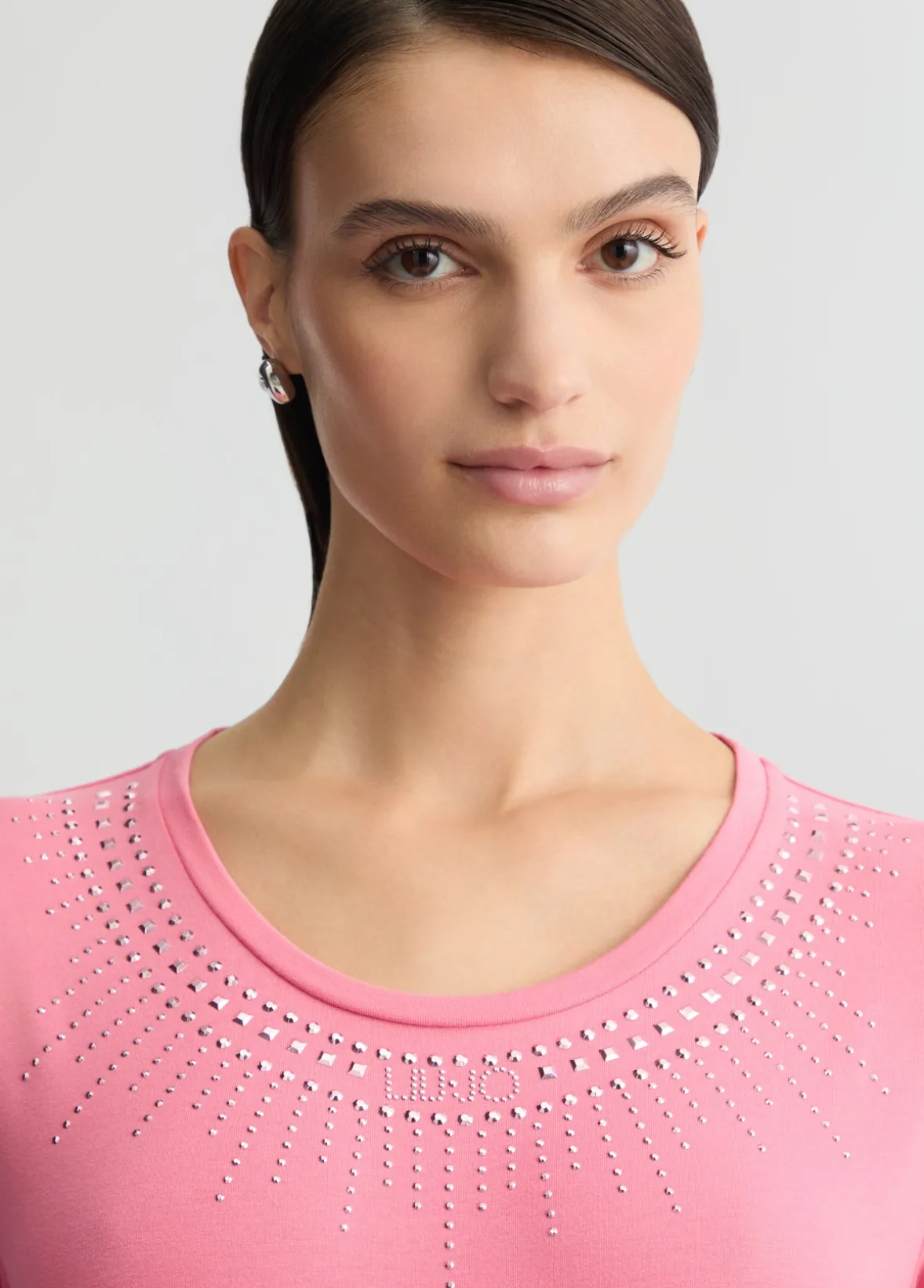 T-shirt con strass