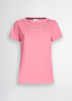 T-shirt con strass