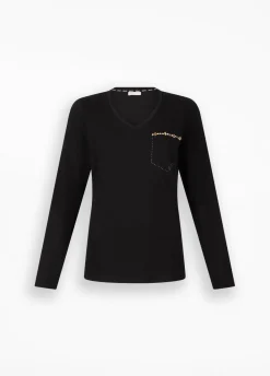 T-shirt con strass