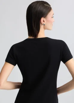 T-shirt con strass