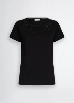 T-shirt con strass
