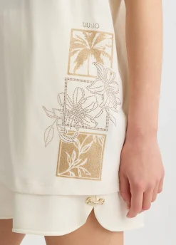 T-shirt con strass