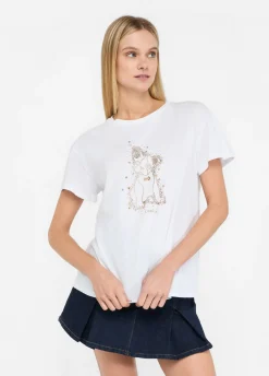 T-shirt con strass