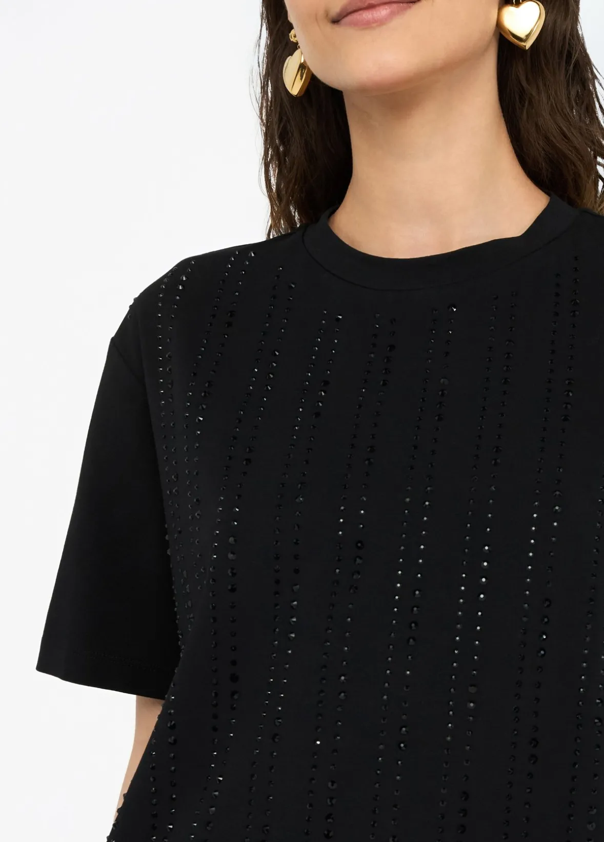 T-shirt con strass