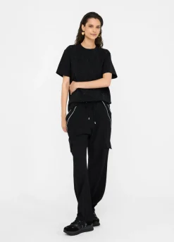 T-shirt con strass