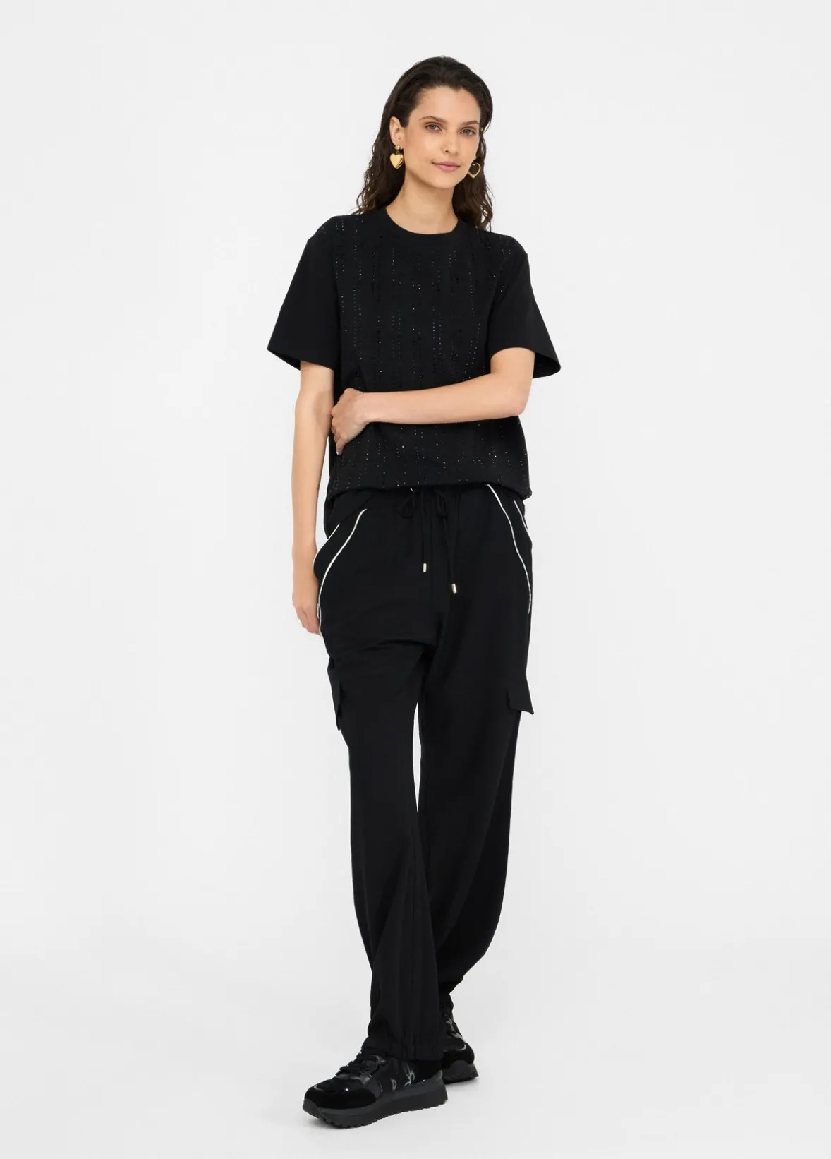 T-shirt con strass