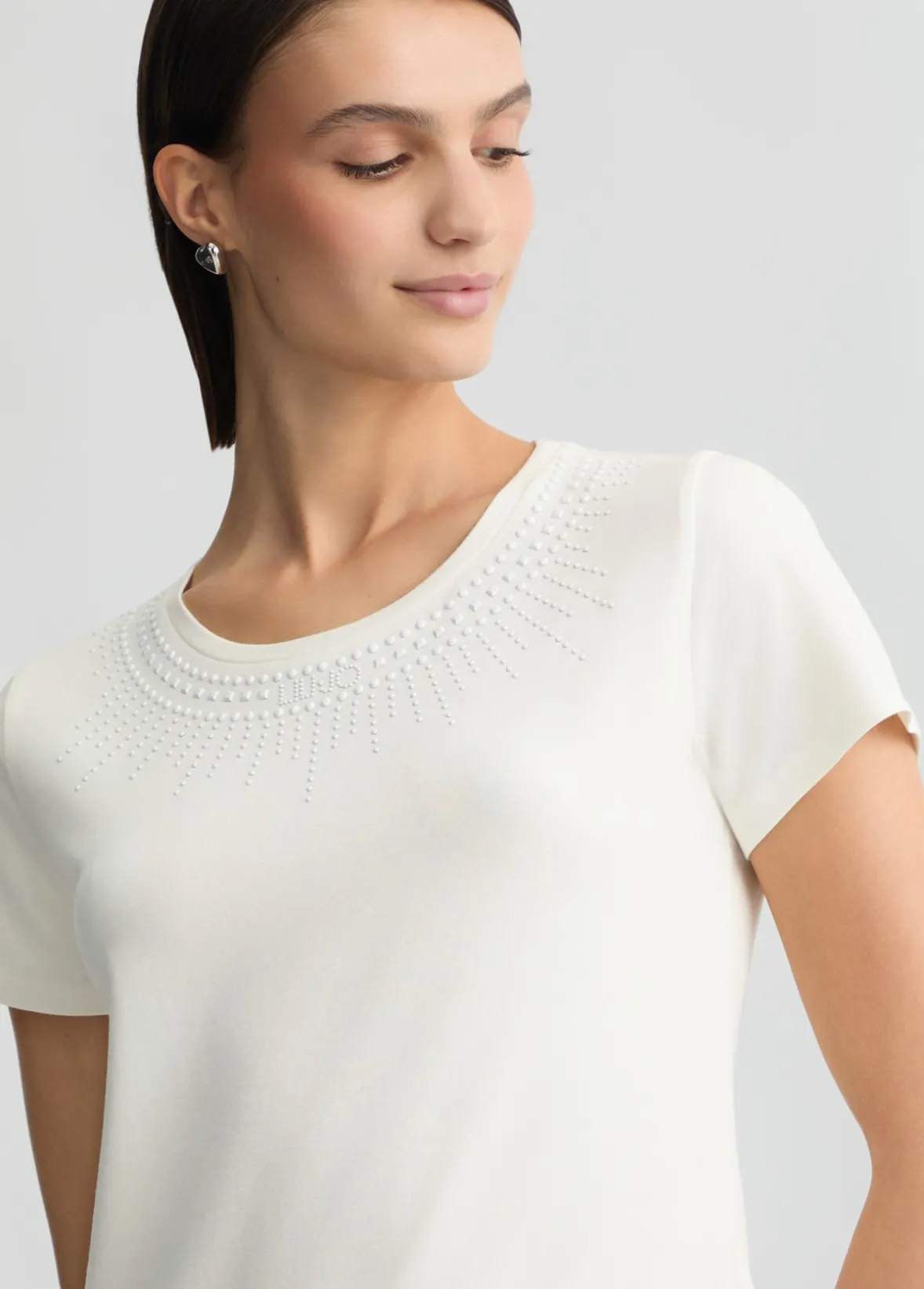 T-shirt con strass
