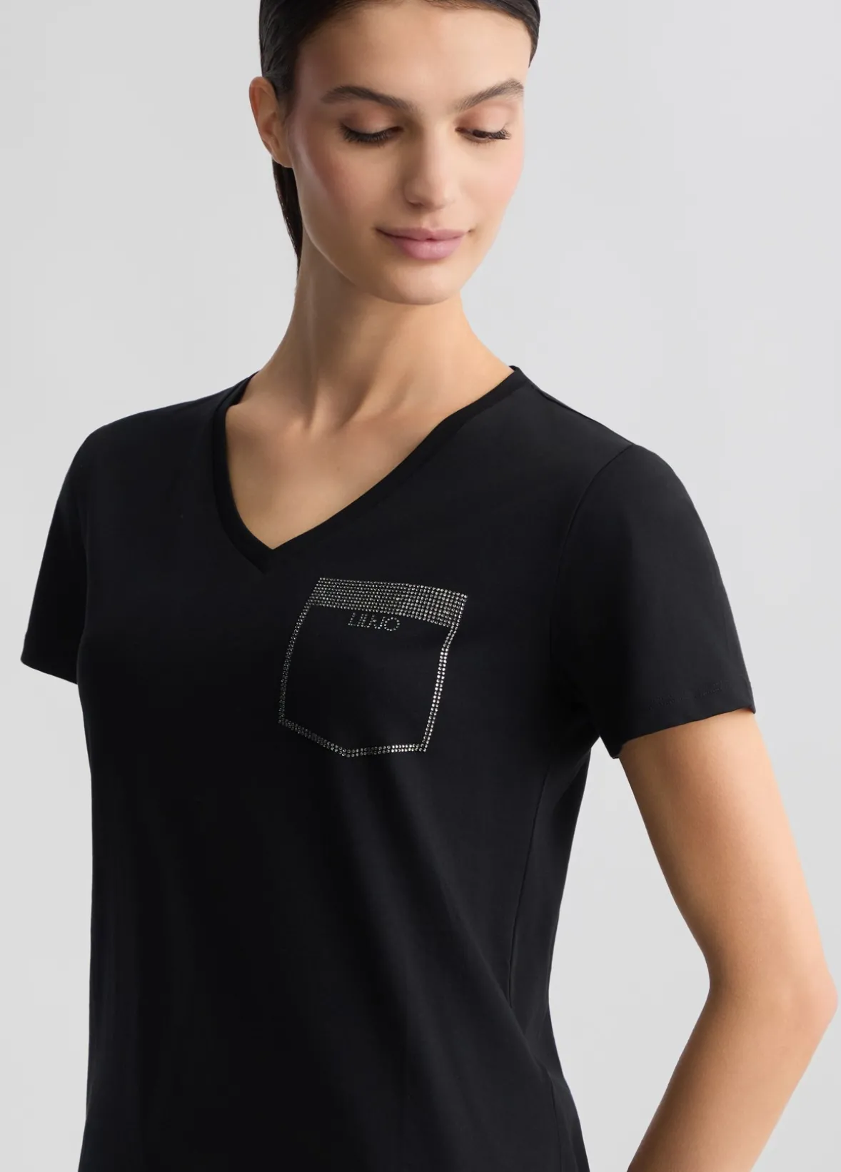 T-shirt con strass