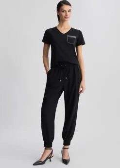 T-shirt con strass