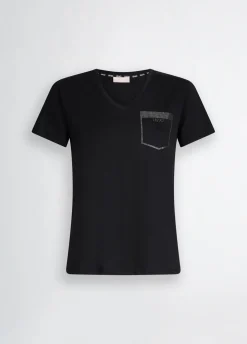 T-shirt con strass