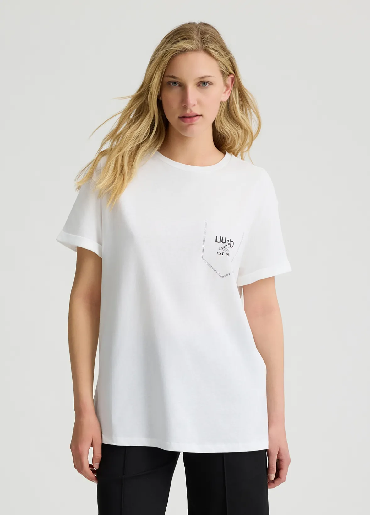 T-shirt con strass