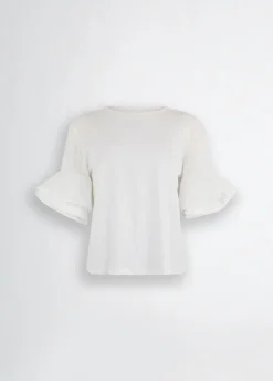 T-shirt con volant