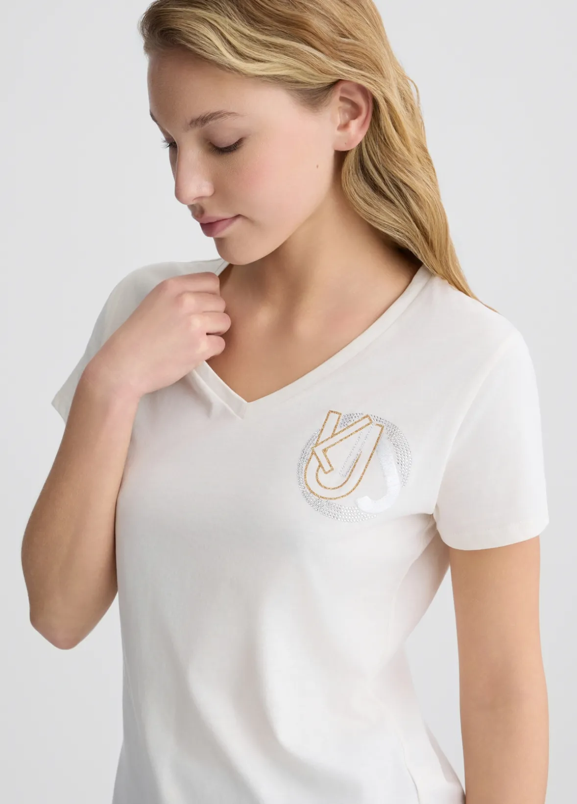 T-shirt in cotone con logo
