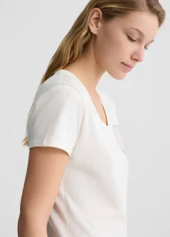 T-shirt in cotone con logo