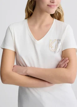 T-shirt in cotone con logo