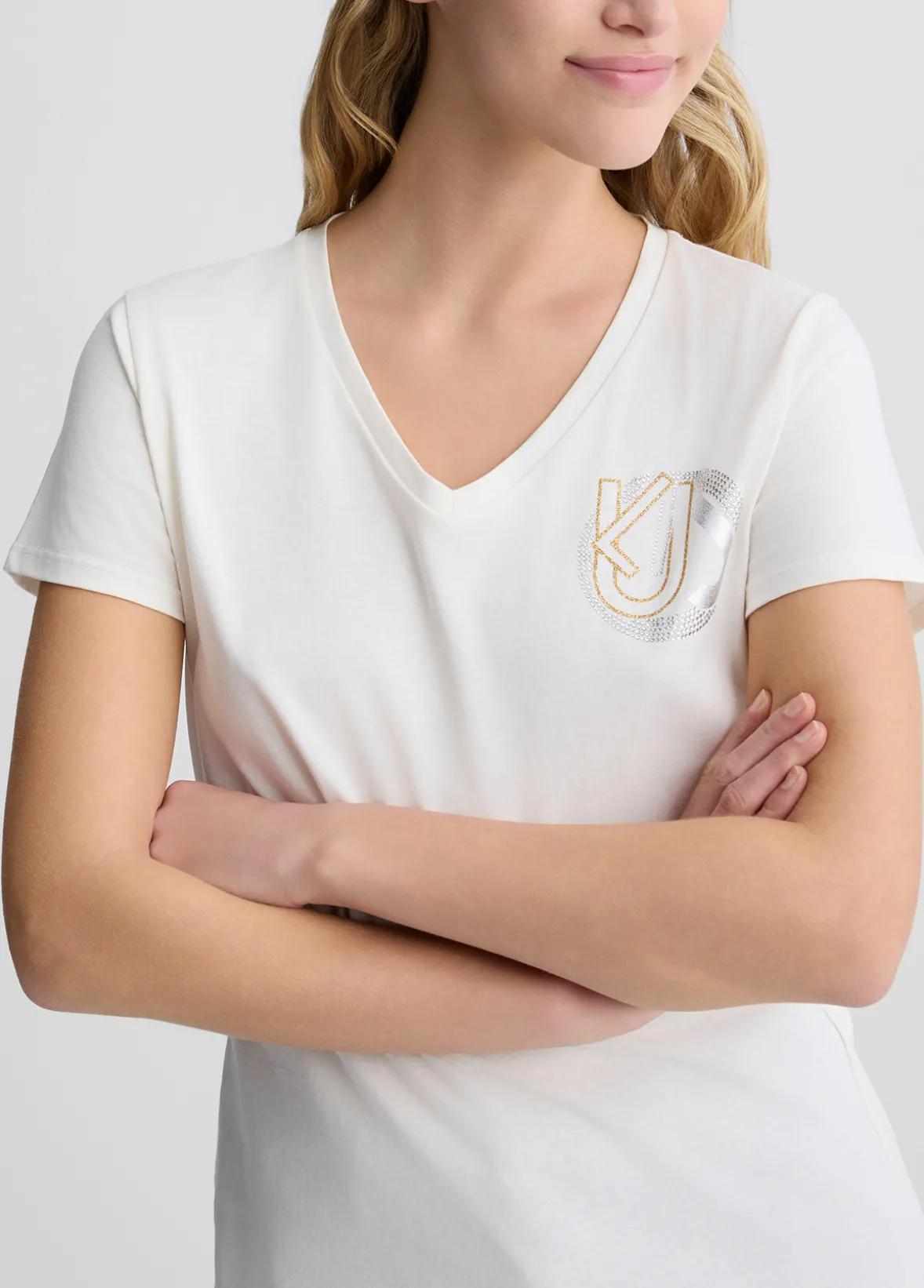 T-shirt in cotone con logo