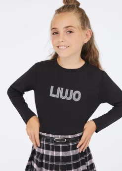 T-shirt in cotone con logo