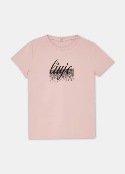 T-shirt in cotone con logo