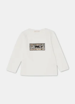 T-shirt in cotone con logo