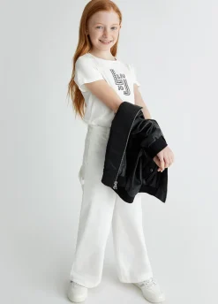 T-shirt in cotone con logo