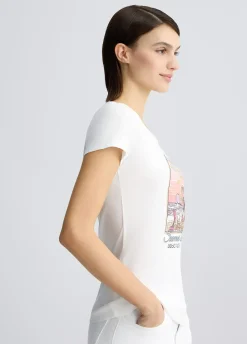 T-shirt in cotone con stampa