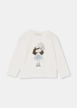 T-shirt in cotone con stampa