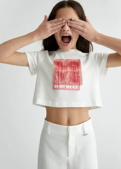 T-shirt in cotone con stampa