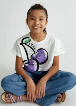 T-shirt in cotone con stampa