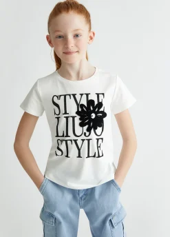 T-shirt in cotone con stampa