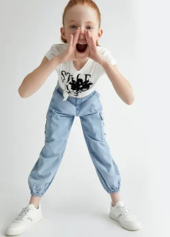 T-shirt in cotone con stampa