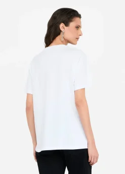 T-shirt in cotone con stampa