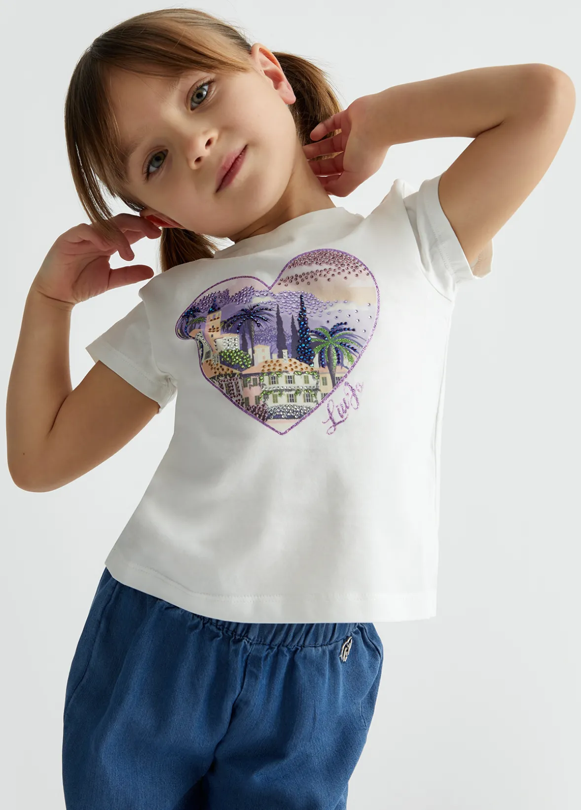 T-shirt in cotone con stampa