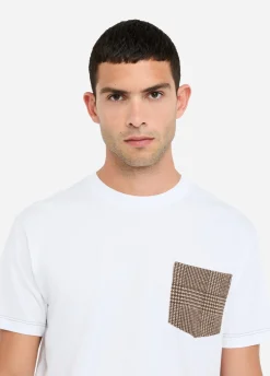 T-shirt in cotone con taschino
